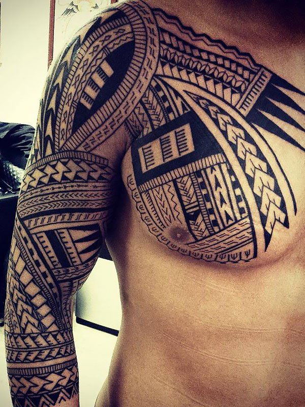 Полинезийские племенные татуировки