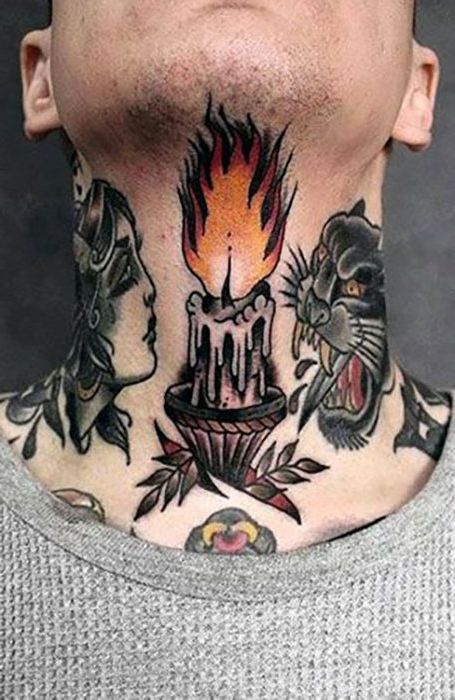 30 самых крутых татуировок на шее для мужчин