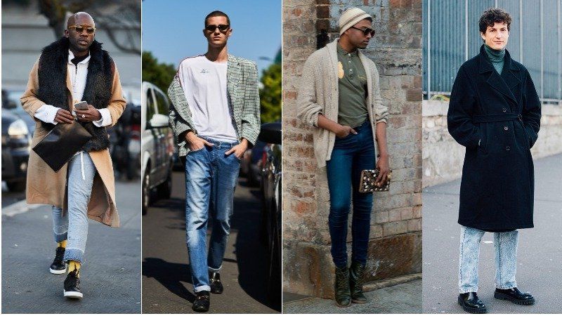 Какую обувь носить мужчине с синими джинсами