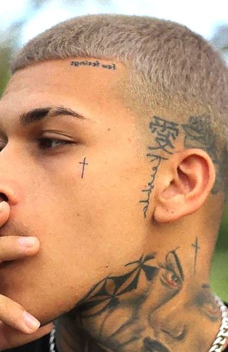 15 крутых вариантов татуировок на лице для смелых мужчин