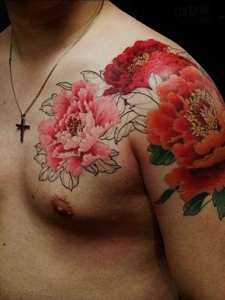 30 татуировок с цветами для страстных мужчин