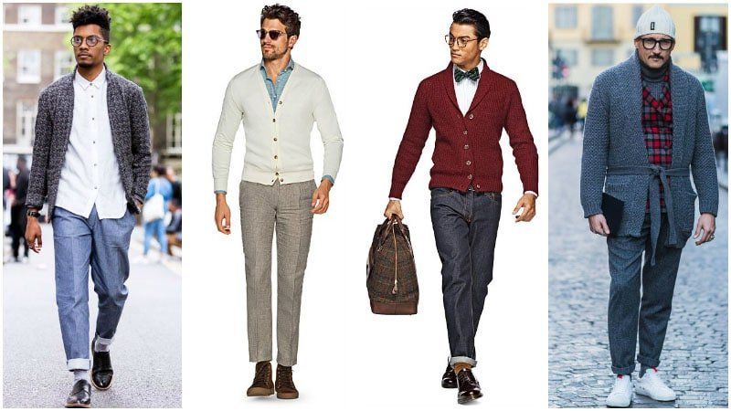 Как носить кардиган мужчине: стильные варианты в 2022 году