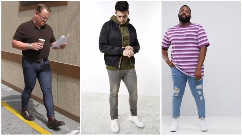 Как большим парням носить джинсы скинни: стильные образы в 2022 году
