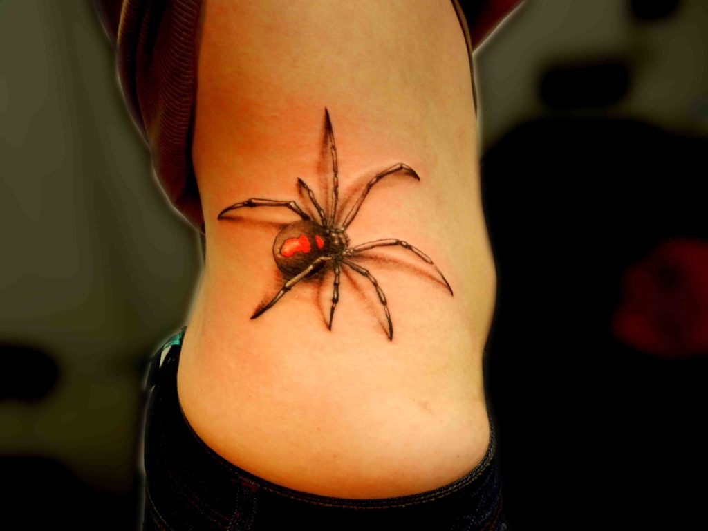 Популярные композиции тату с пауком
