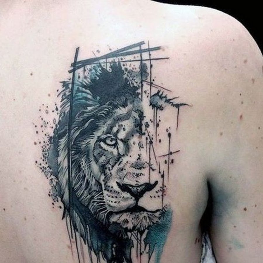 Татуировка лев