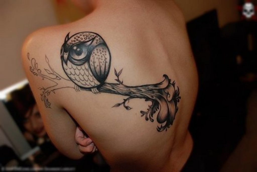 татуировка сова